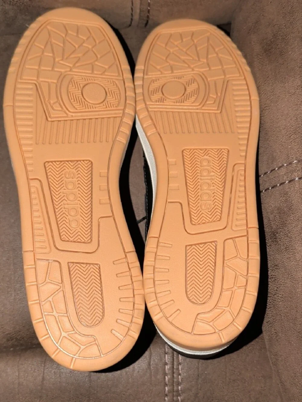 adidas Black and White Low-Top Sneakers with Gum Outsole